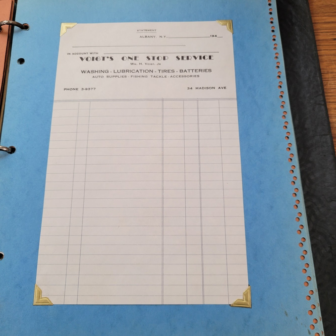 1940’s Print Shop sales catalog & paper samples – Letterheads/Business Cards