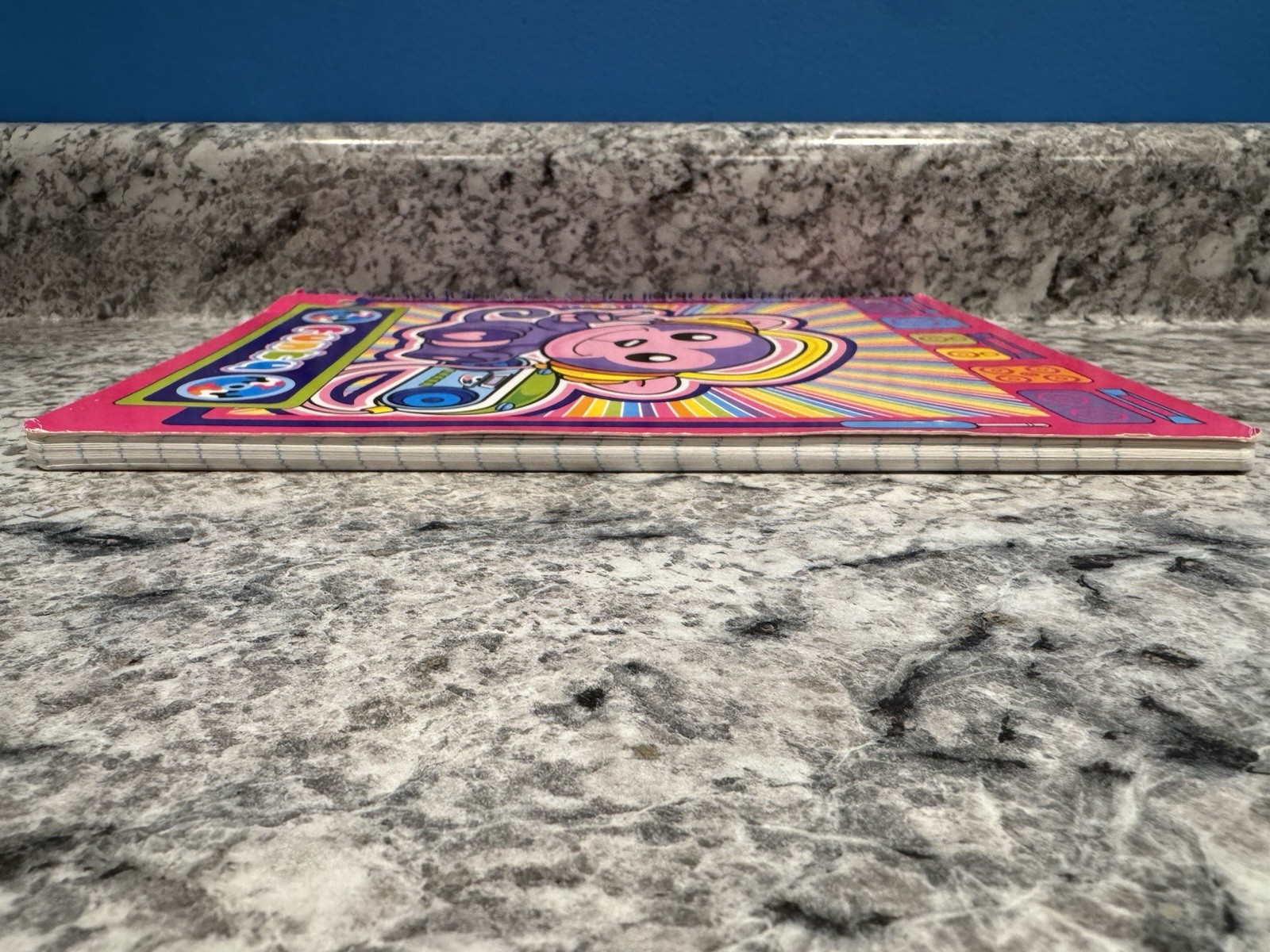 Vintage Lisa Frank Spiral Notebook Funky Monkey 10.5 x 8 Rainbow 68 Sheets Y2K