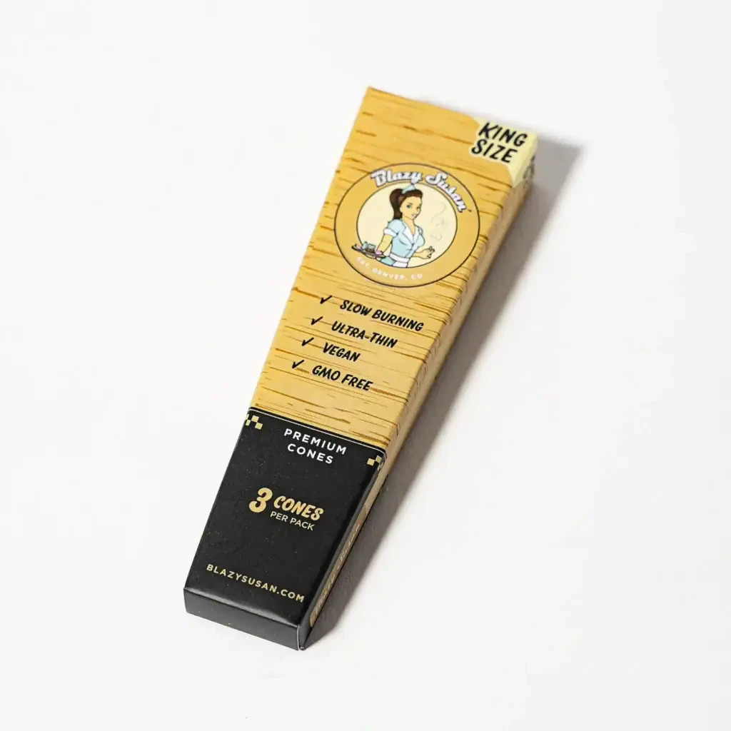 Blazy Susan King Size Unbleached Cones with Filters | Full Box BEST PRICE!