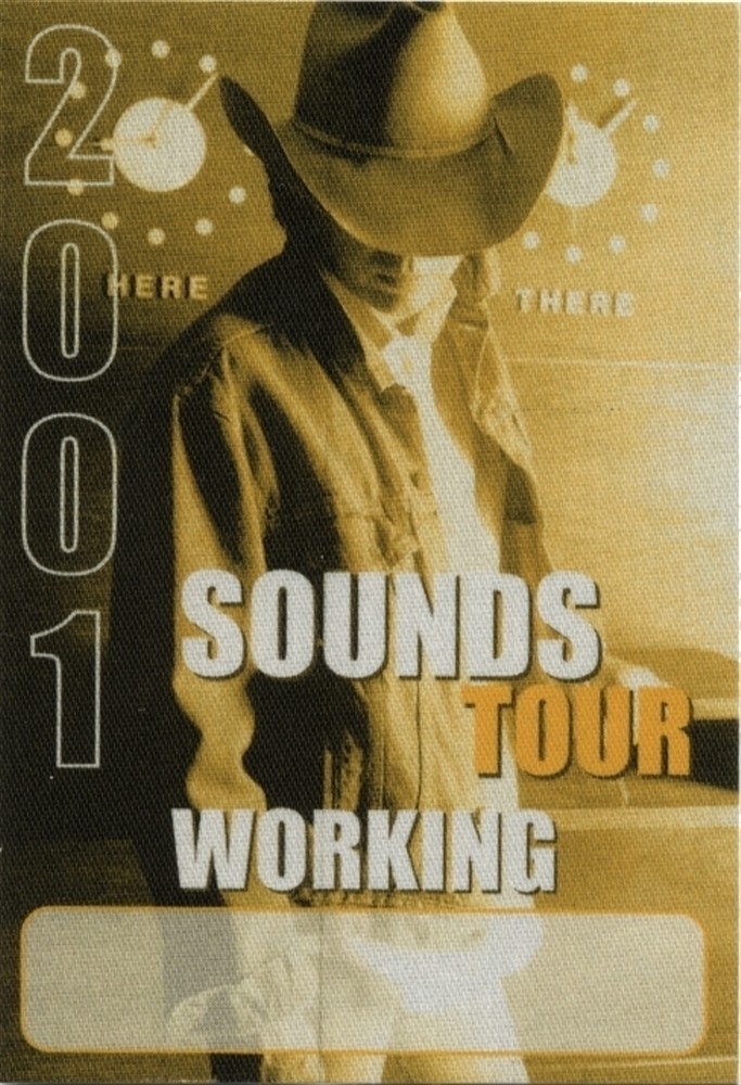 Dwight Yoakam 2001 Tomorrow’s Sounds Today concert tour Working Backstage Pass