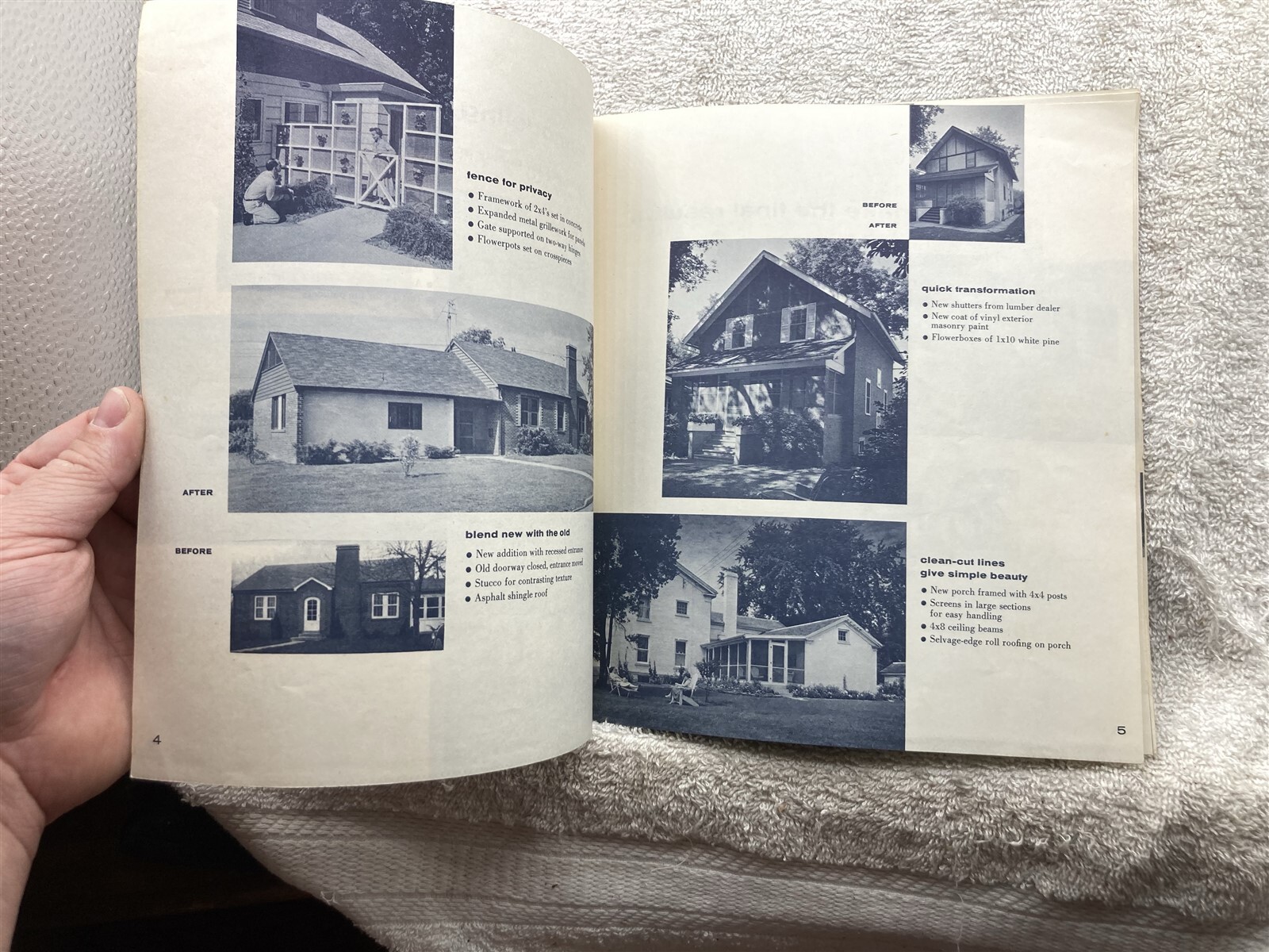 1960’s Red White Blue Home Improvement Book No. 2 Homes Exterior Popular Home