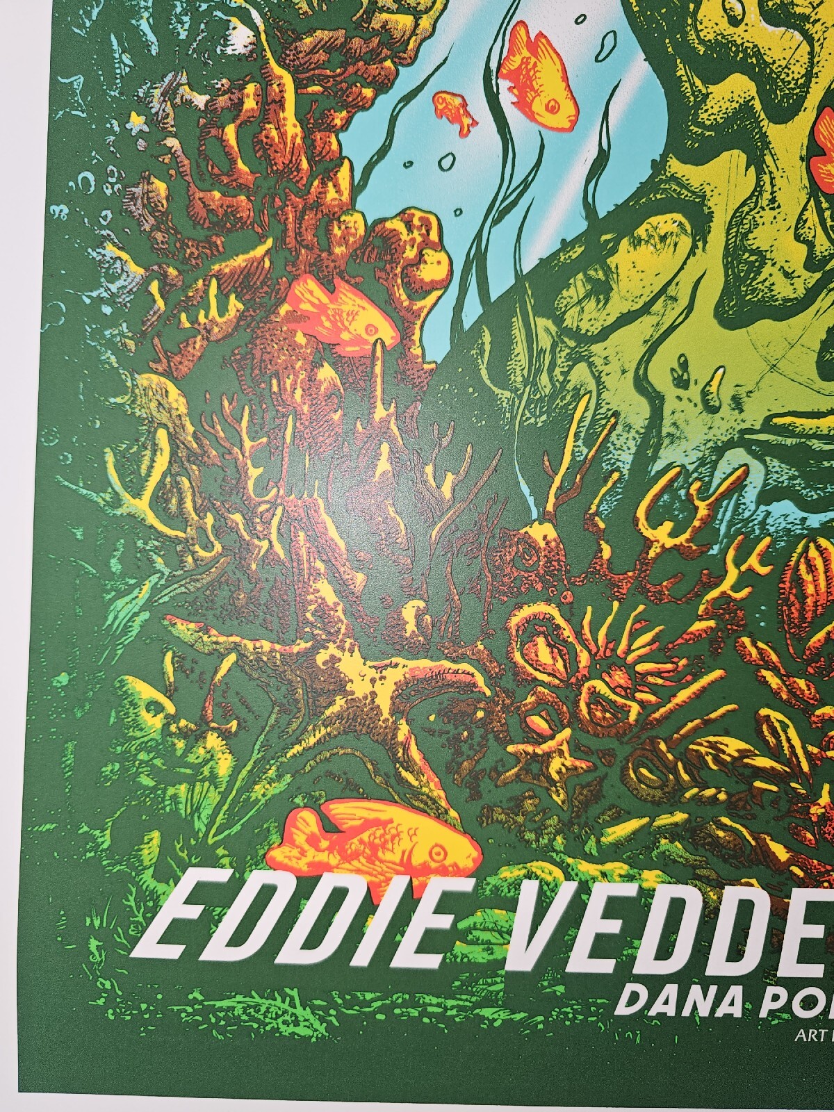 Eddie Vedder 2020 Ohana Festival Concert Poster Munk One Print Pearl Jam Califor