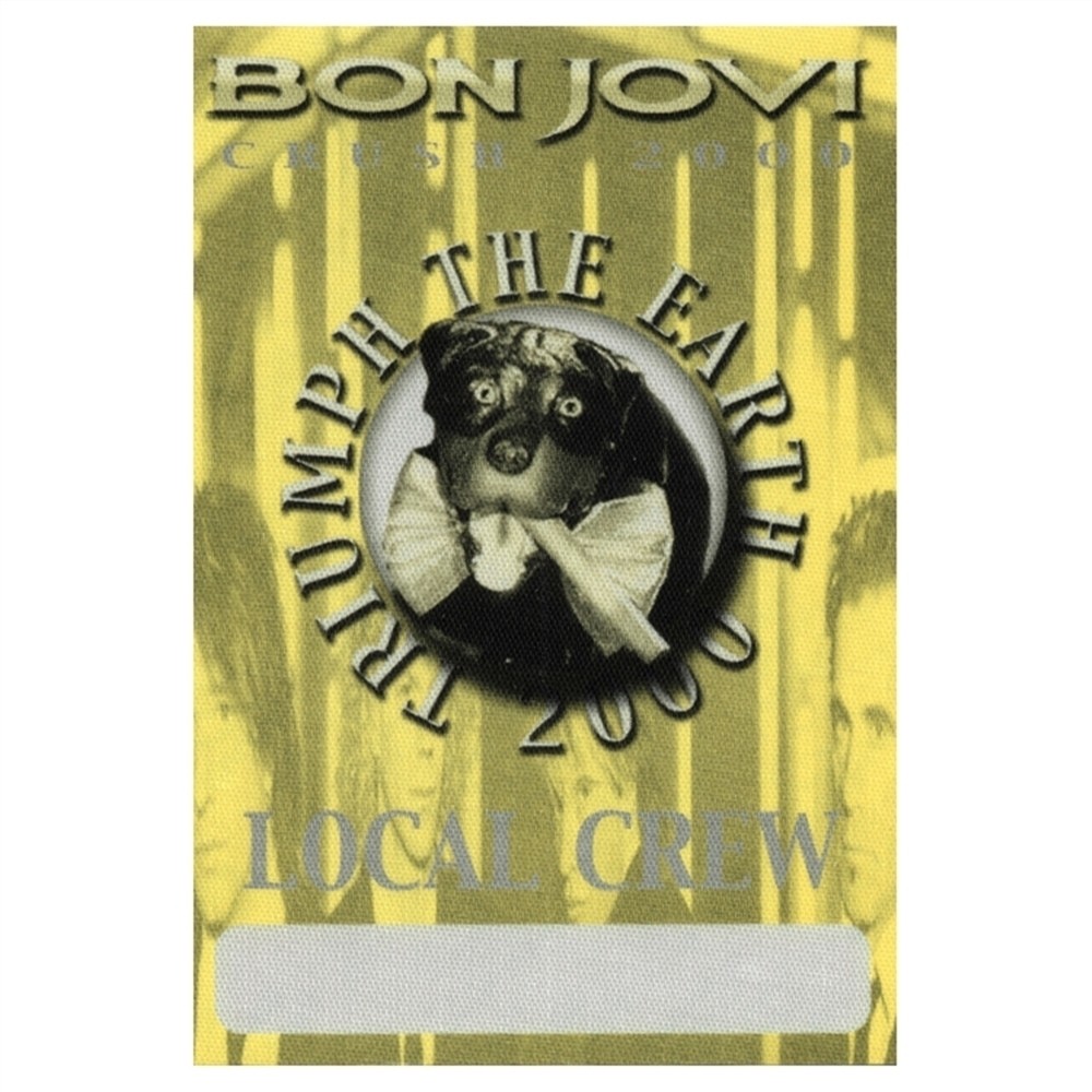 Bon Jovi 2000 Crush concert tour Working Crew Backstage Pass