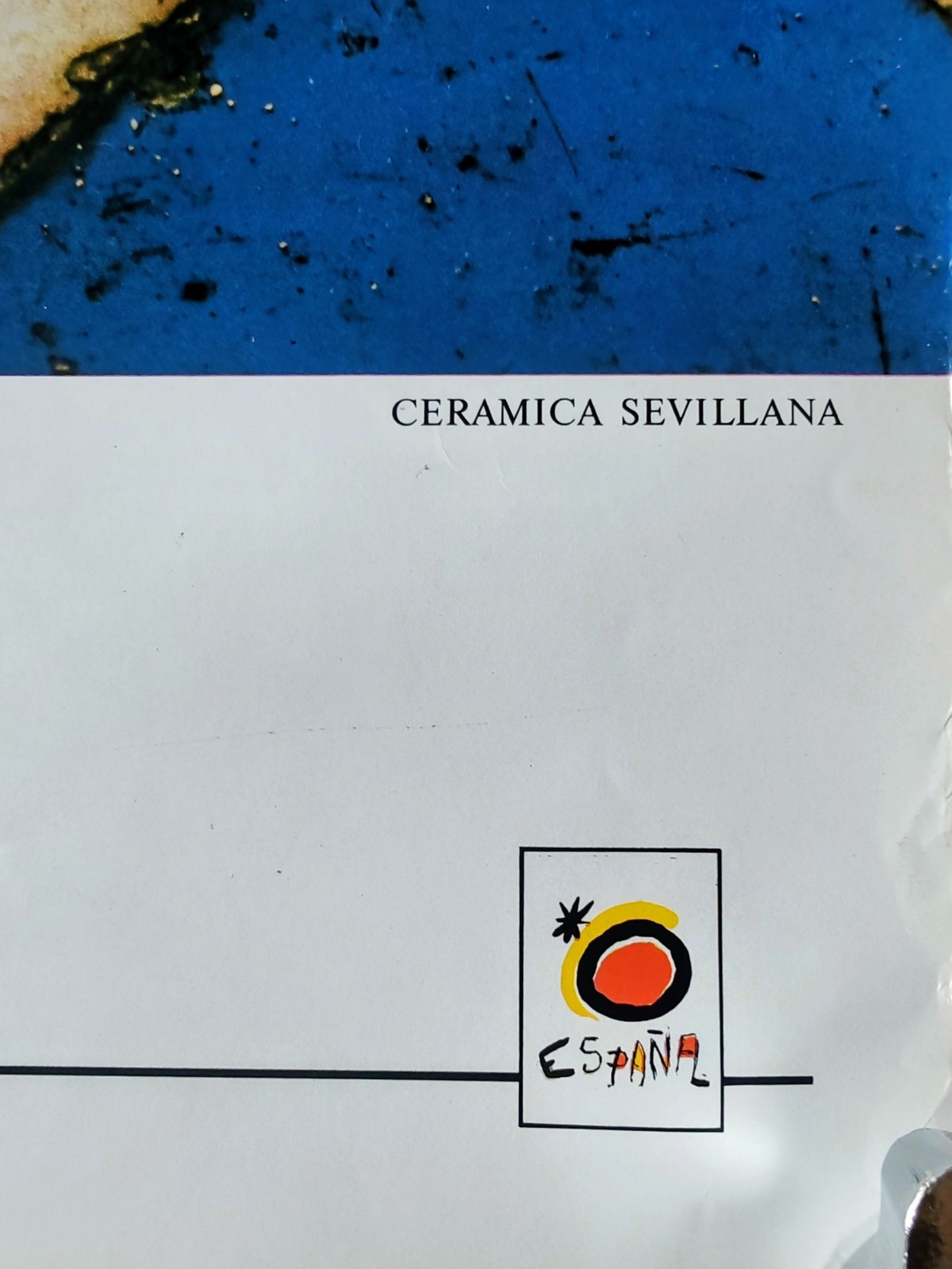 1985 Spain Tourism Poster CERAMICA SEVILLANA Sevilla Ceramic Carlos Ortega
