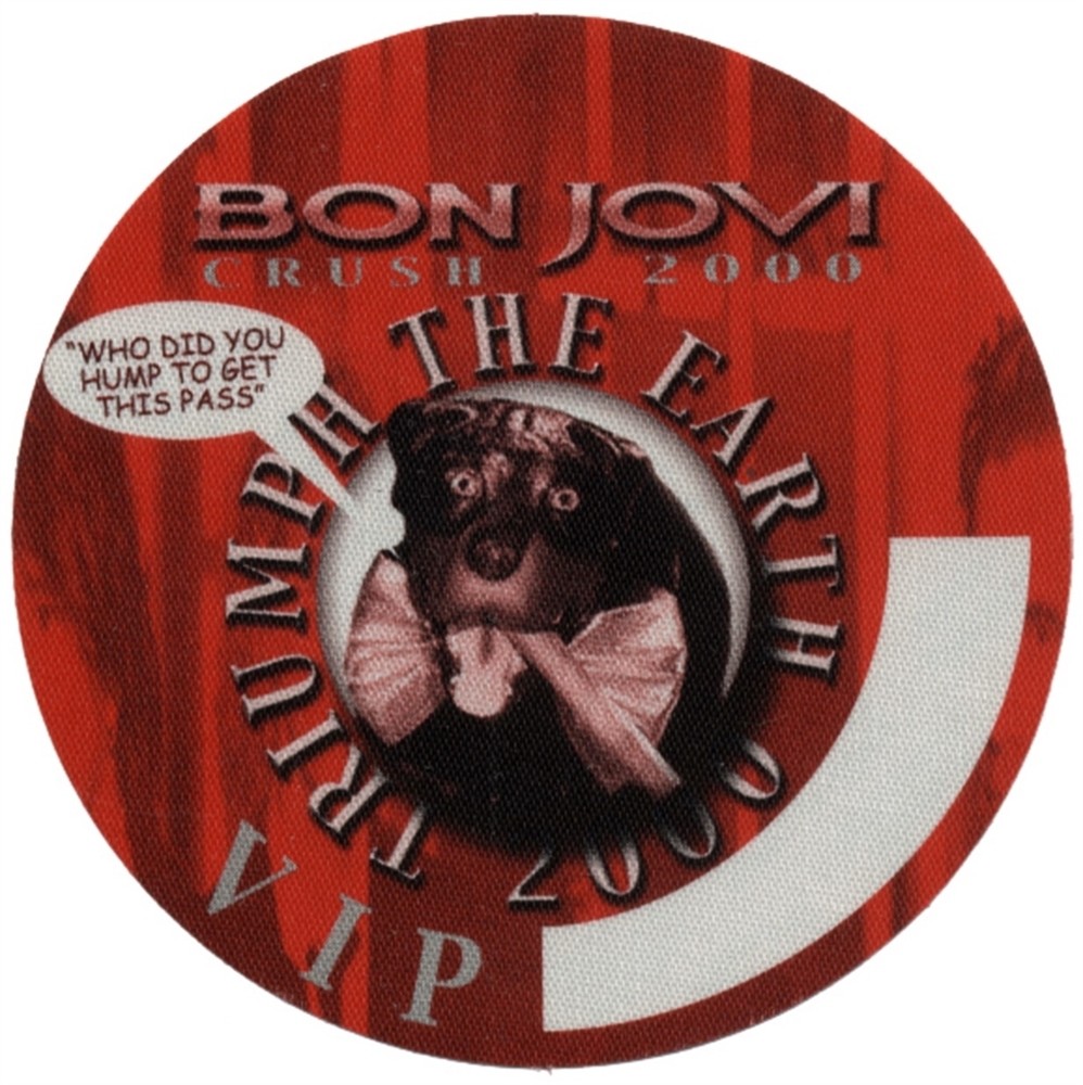 Bon Jovi 2000 Crush concert tour VIP Guest Backstage Pass
