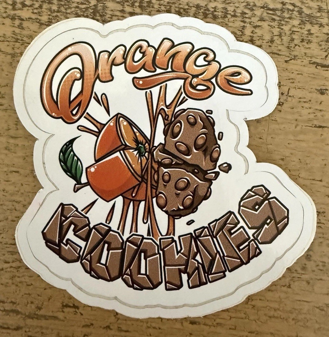 Marijuana Orange Cookies And The Grower Circle GSM Stickers