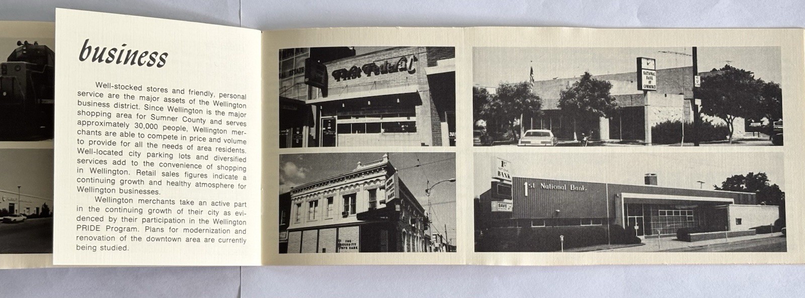 Vintage Wellington KS Travel Brochure Chamber of Commerce Wheat Capital of World