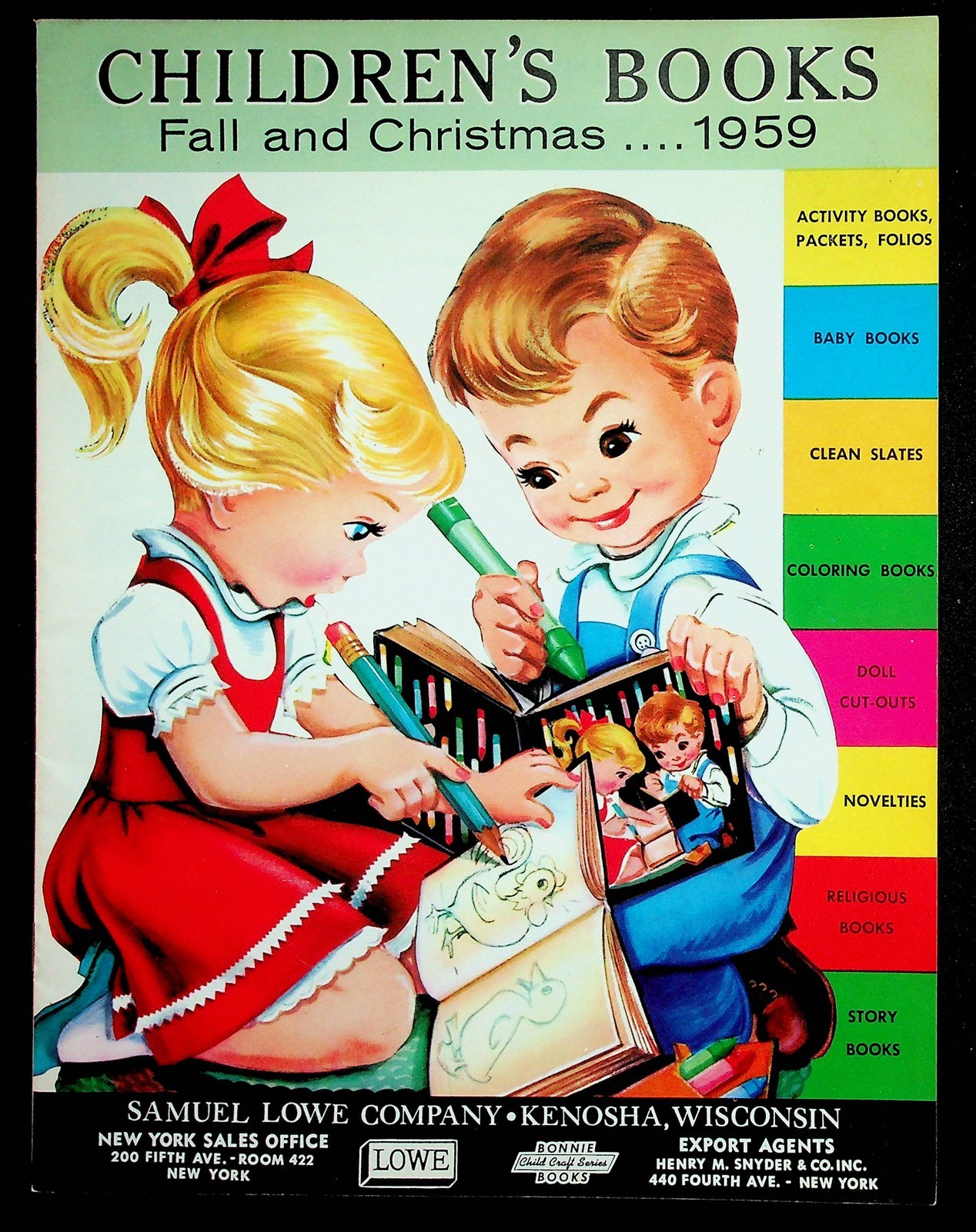 Paper Dolls Popeye Samuel Lowe Children’s Books Catalog Fall/Christmas 1959