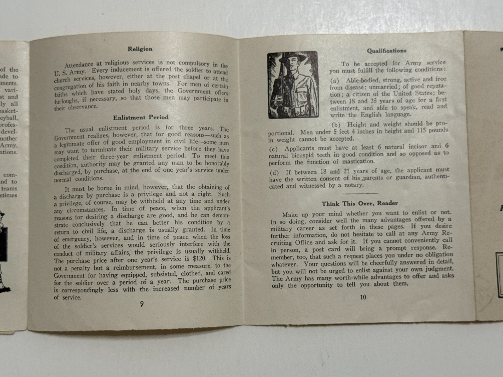 Facts Regarding Enlistment in United States Army Pamphlet 1940 Los Angeles