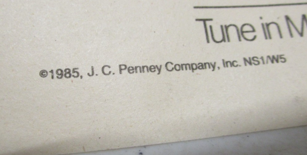 1985 VINTAGE 1980’s JC PENNEY STORE ADVERTISING SALES NEWSPAPER CATALOG