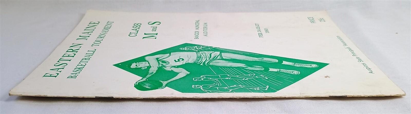 Vintage 1960 Eastern Maine Basketball Tournament Program Book Class M & S