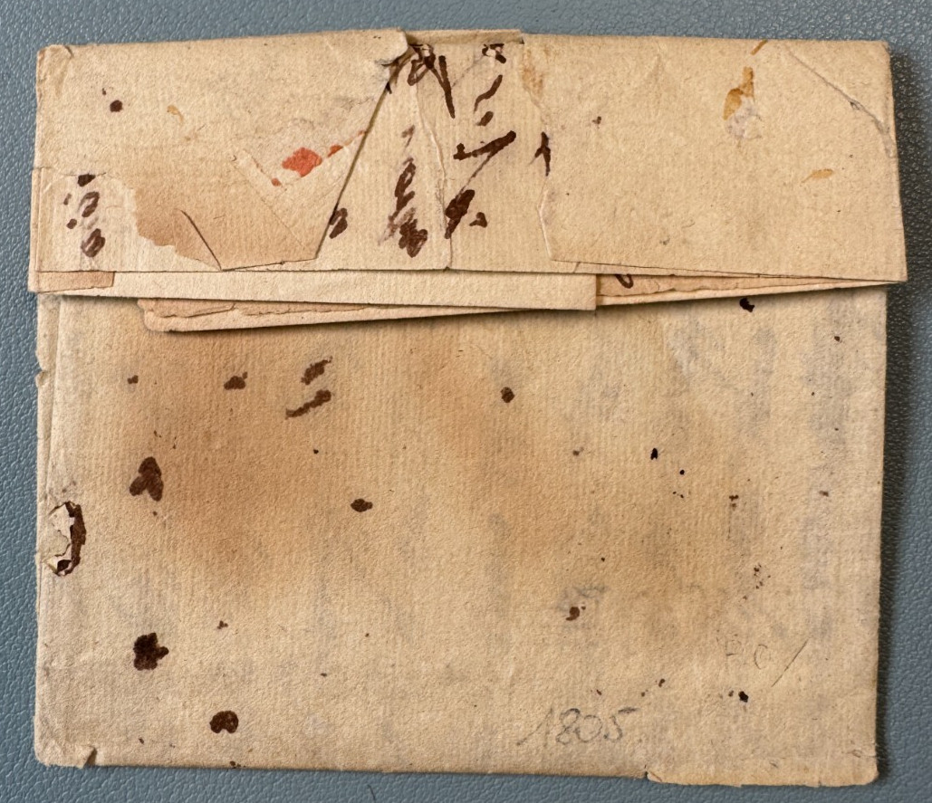First Empire Letter de COEVA (Conquered Sture Department) – 1805