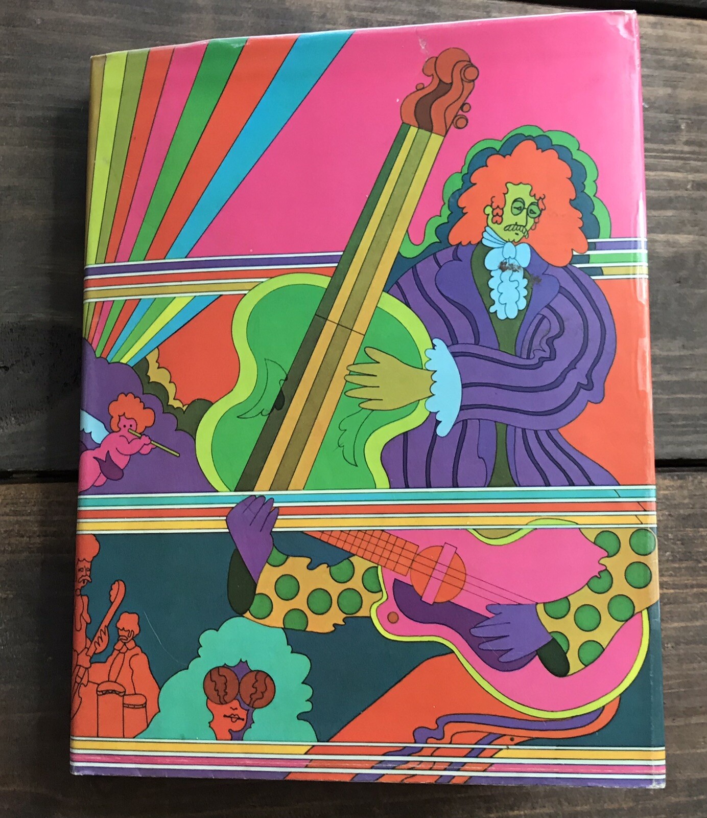Peter Max 1970’s Burger King Psychedelic Rock Art “School Daze” Book Cover-RARE