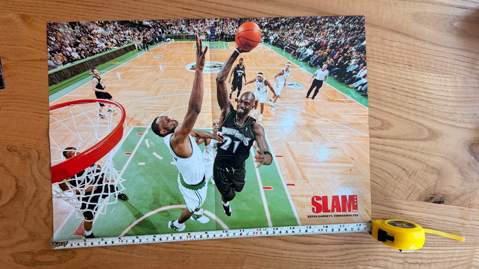 Kevin Garnett Minnesota Timberwolves SLAM Magazine Vintage NBA Poster Rare