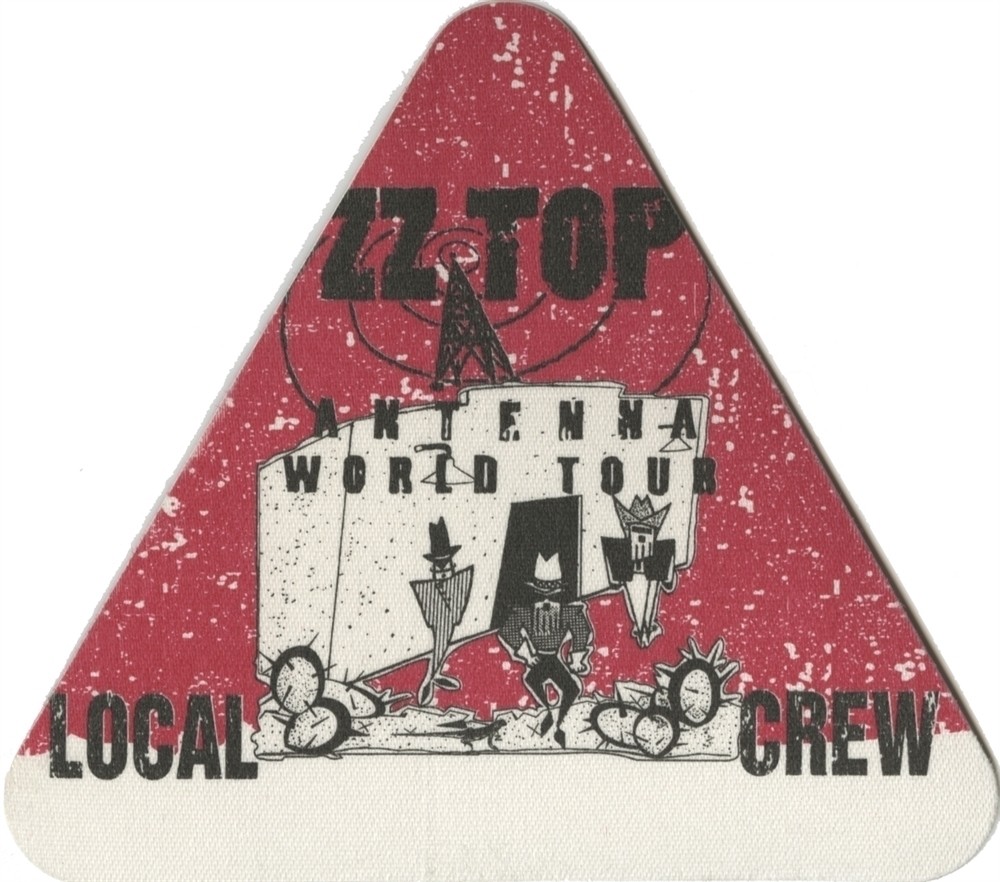 ZZ Top 1994 Antenna concert tour Working Crew Backstage Pass