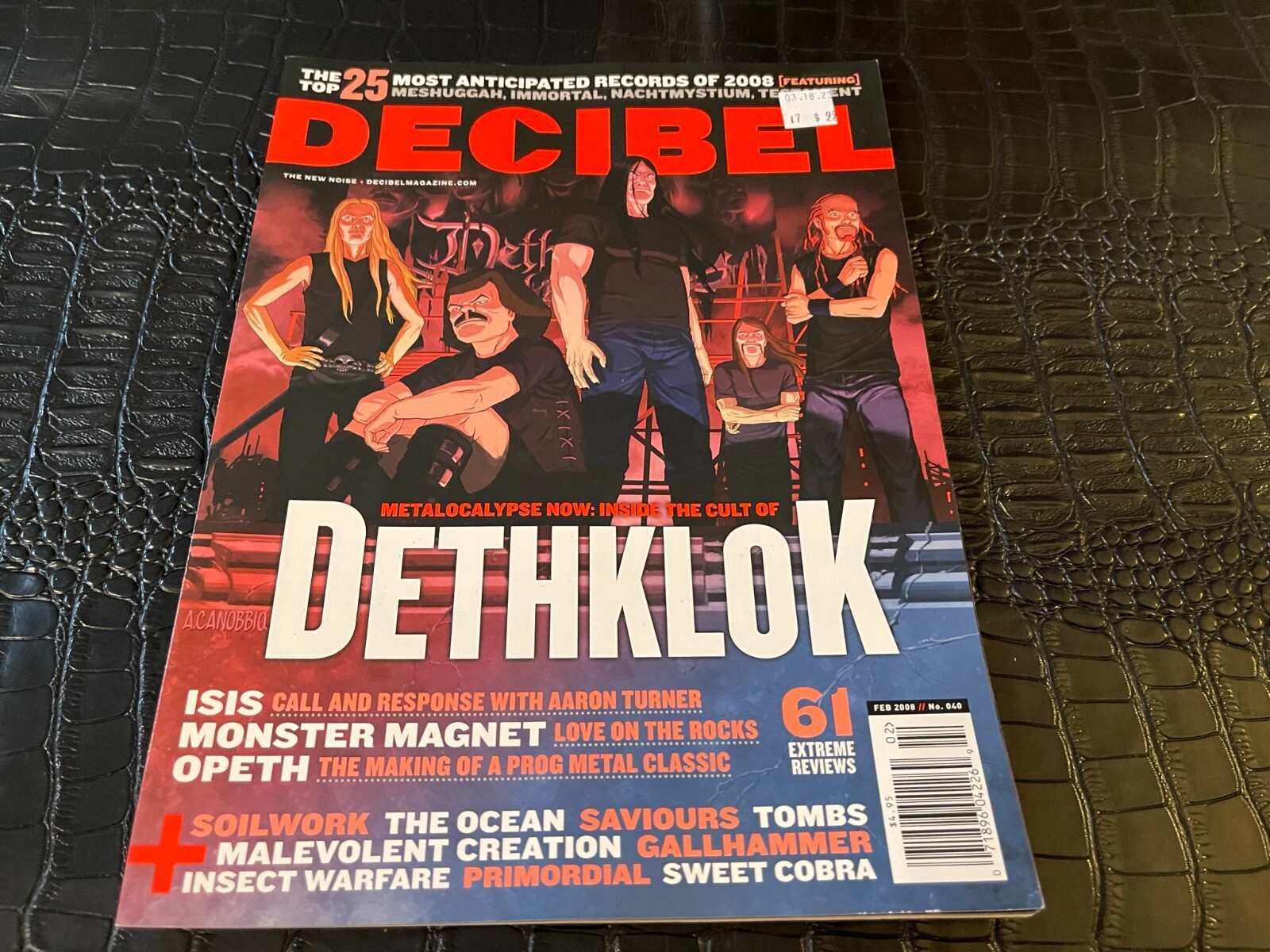 FEBRUARY 2008 DECIBEL music magazine DEATHLOK – METALOCALYPSE