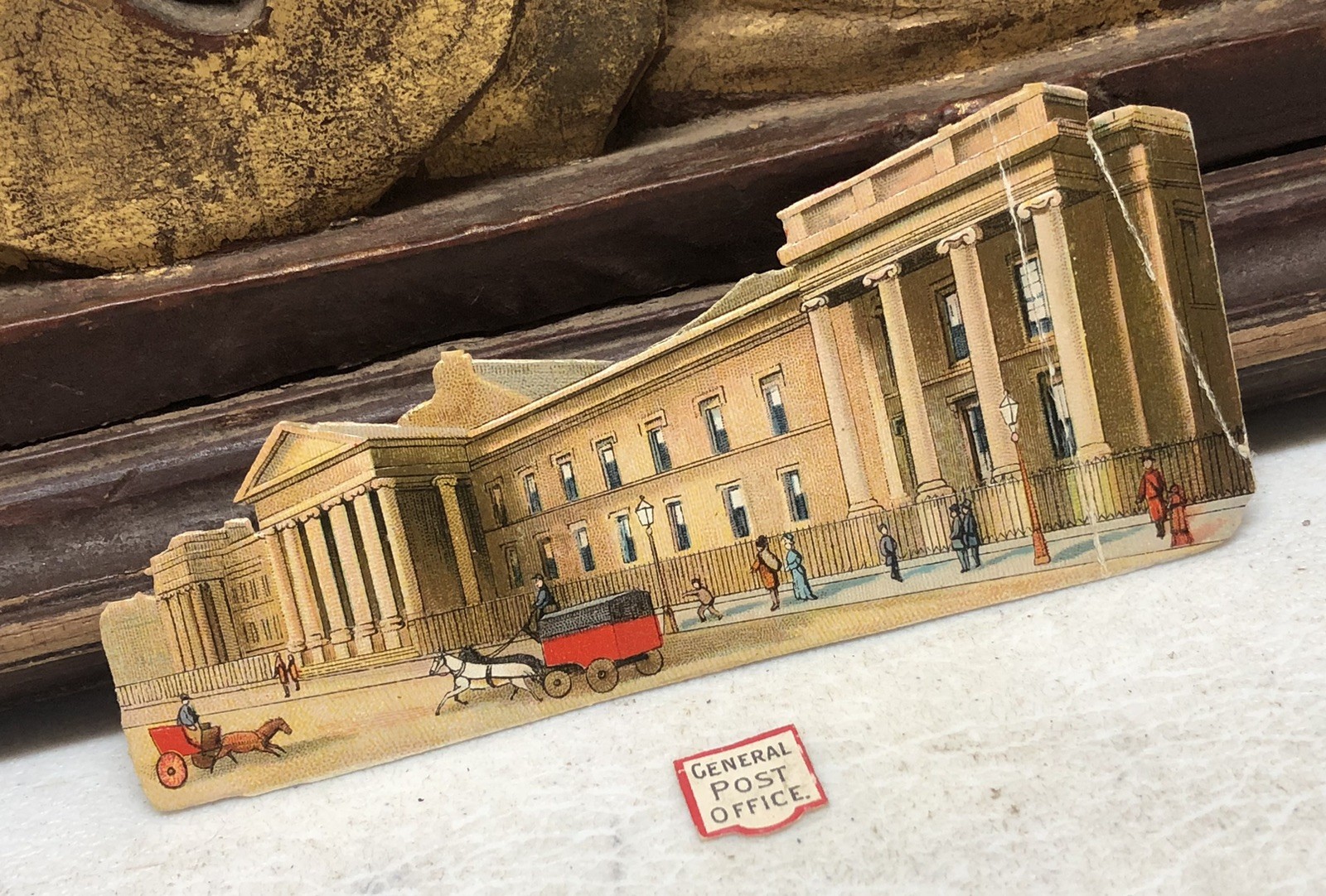 General Post Office Bullding Victorian Die Cut Scrap – L3