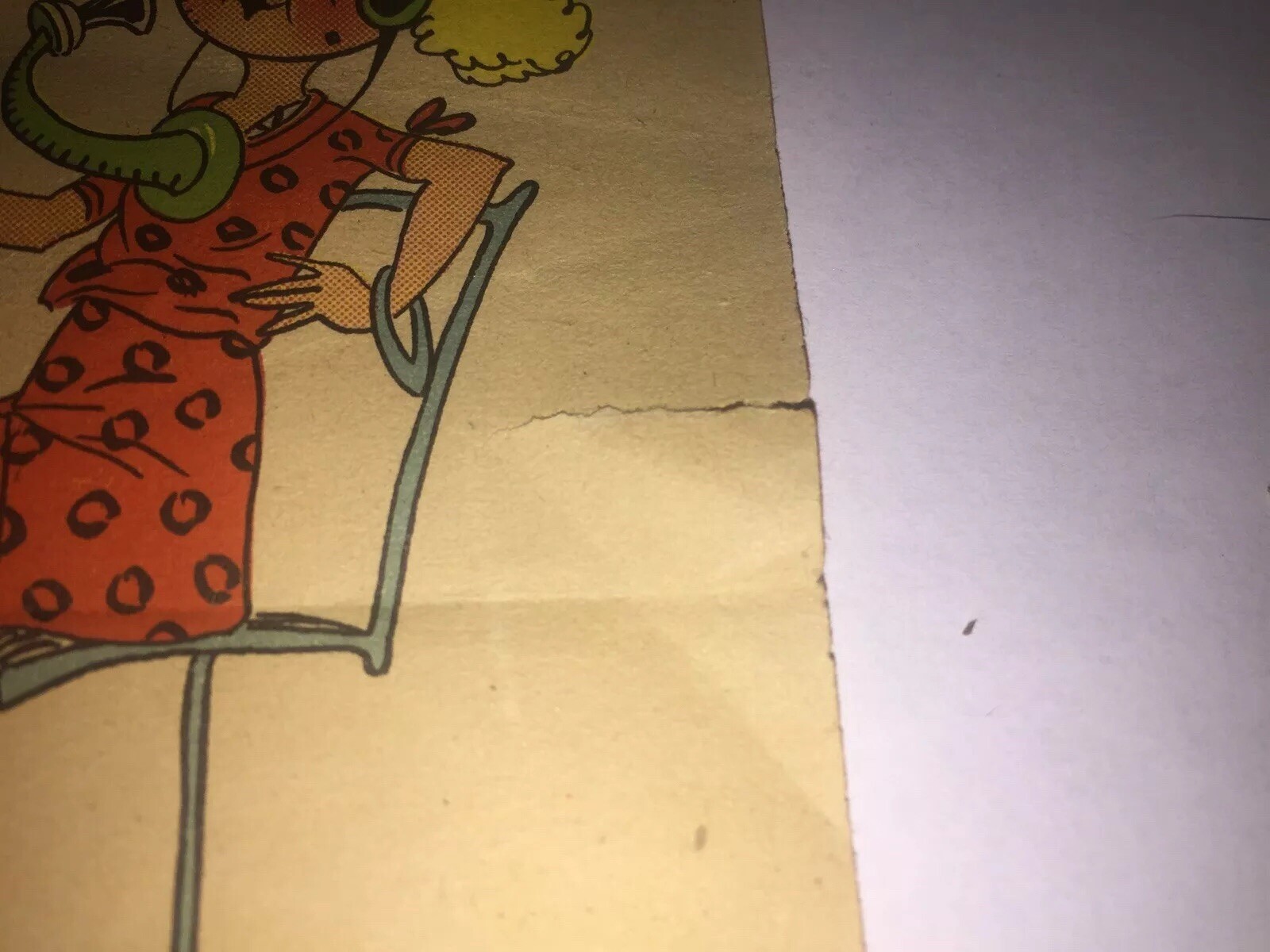 Cartoon Paper Vintage 1934 Telephone Operated