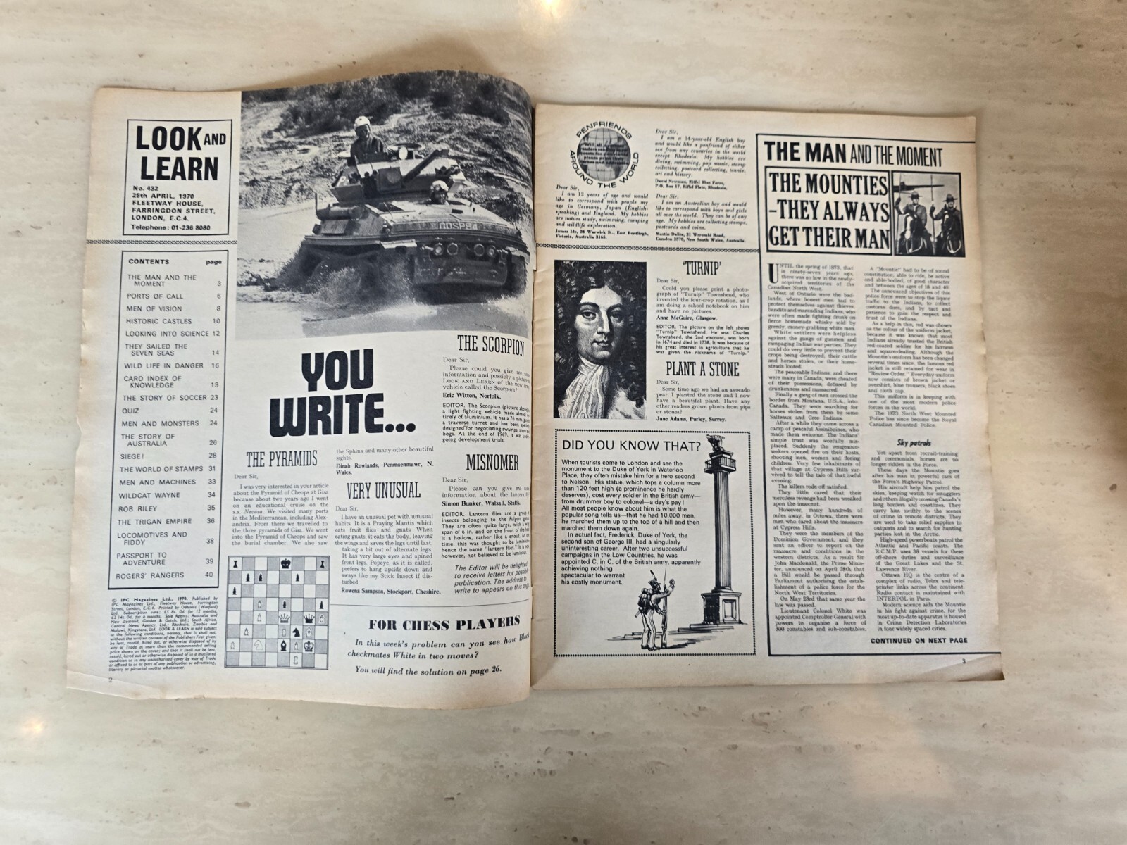 Look and Learn Magazine No. 432, 25th April 1970 IPC Magazine