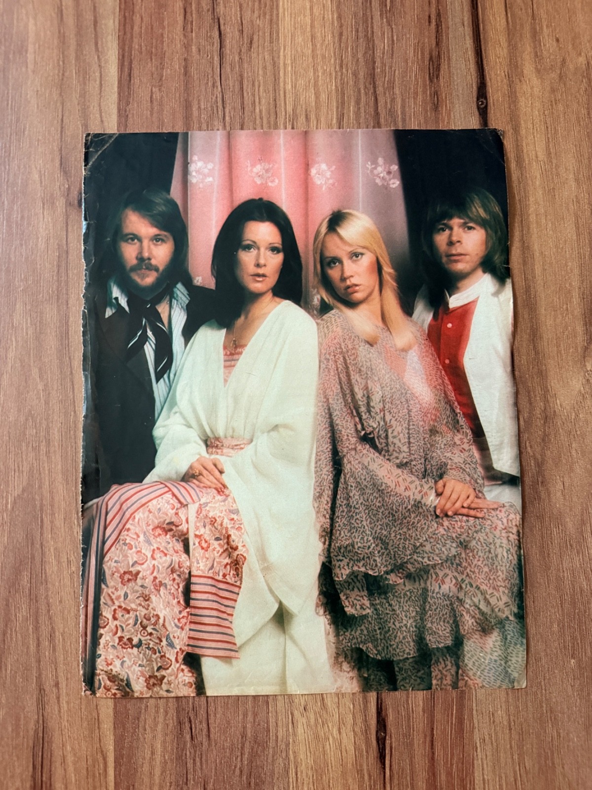 Vintage ABBA Original Studio Portrait Magazine Poster 1970s Rare