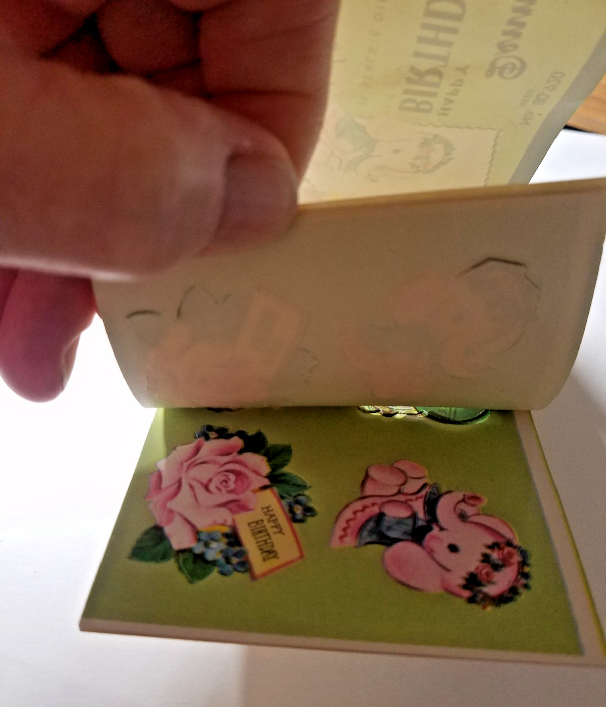2 Booklets 1950s Dennison Shower Wedding Seals and Birthday Seals As Is 3691