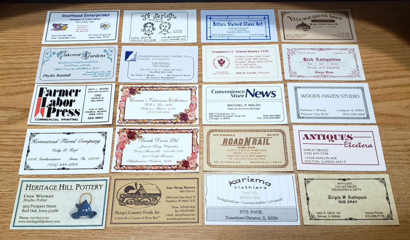 🔥 LOT of 100 Misc. BUSINESS CARDS w/ BORDERS for BUSINESS CARD COLLECTION L10
