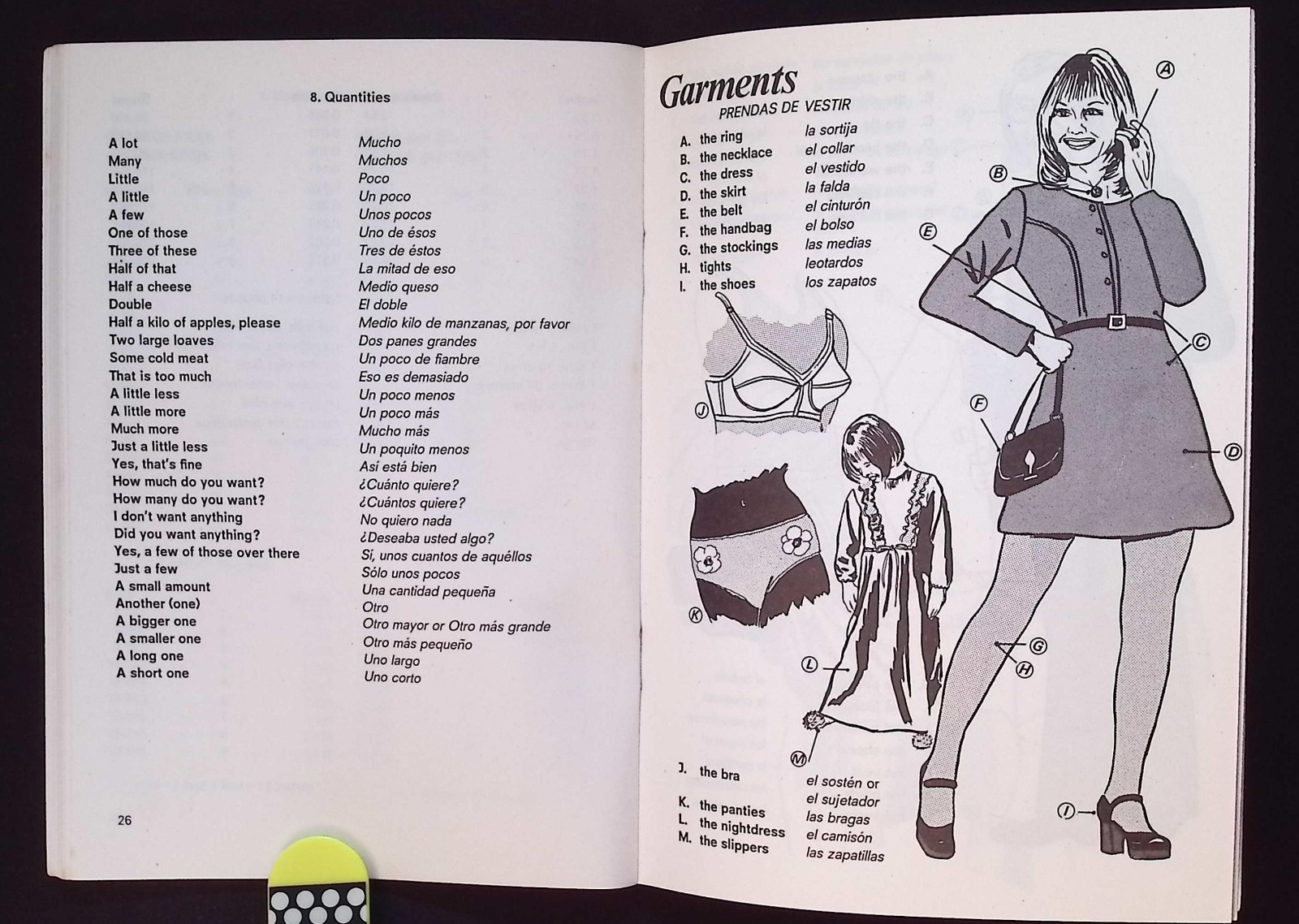 Eurotone Four Phase Introduction to Spanish Book II, Phrases & Useful Info, 1974