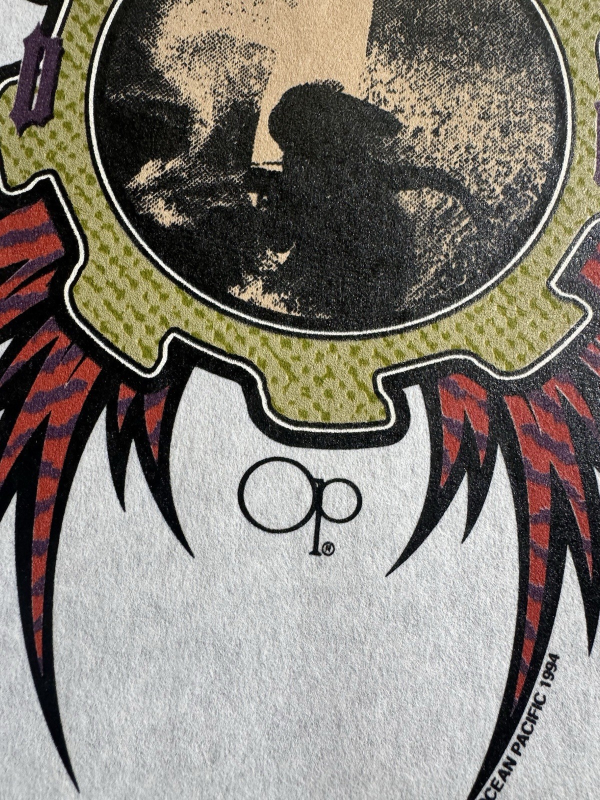 Vintage 1994 Ocean Pacific OP HARD CORE T-Shirt Test Print Graphic Rare