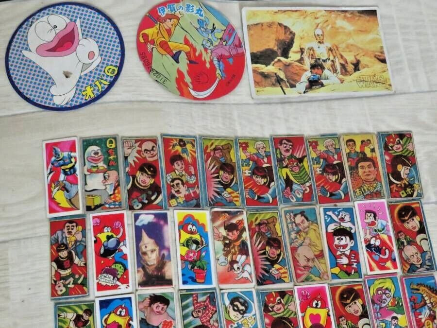 290 Japanense Animation Menko cards Kamen Rider Tiger Mask Spectreman eight man