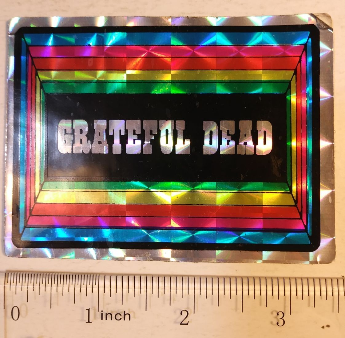 Grateful Dead STICKER Vintage 80’s Prismatic Holographic Rainbow Ultra Rare LSD