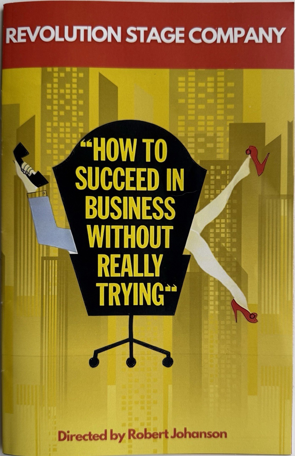 How to Succeed Playbill Revolution Stage Palm Springs – Loesser, Burrows
