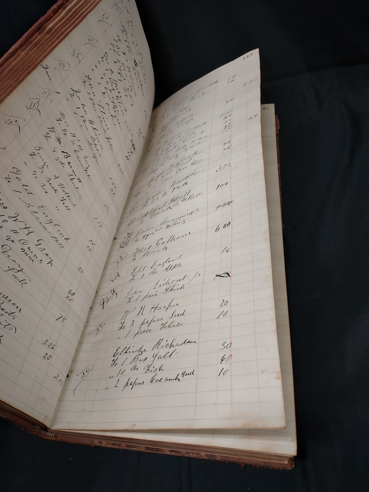 1881 Guildhall VT or Lancaster NH General Store Ledger FULL of Local Names RARE