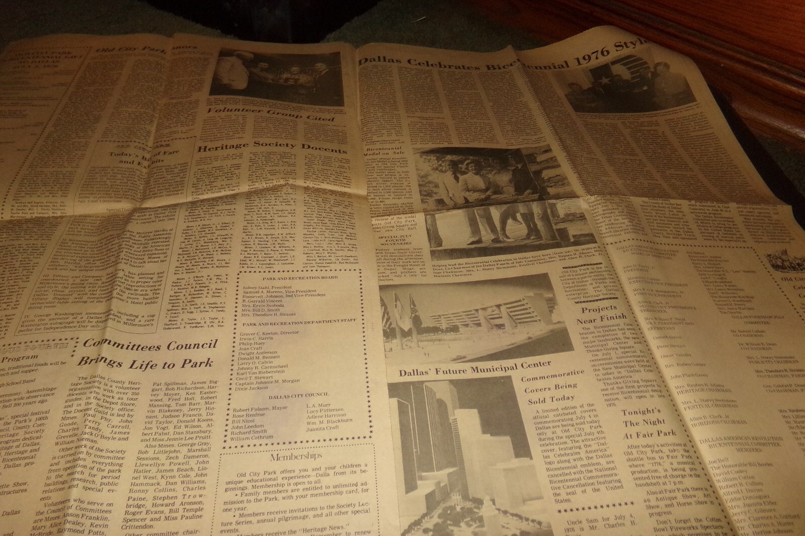 Vintage Heritage News Dallas American Revolution Bicentennial Drummers House 76
