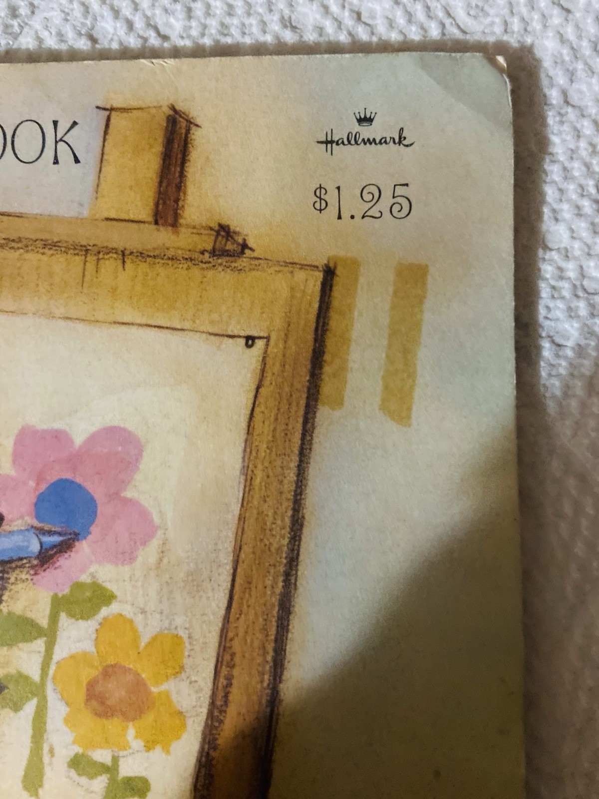 Charmer 1970’s Vintage 32 Pages Unused Coloring Book Hallmark Artist Easel Beret