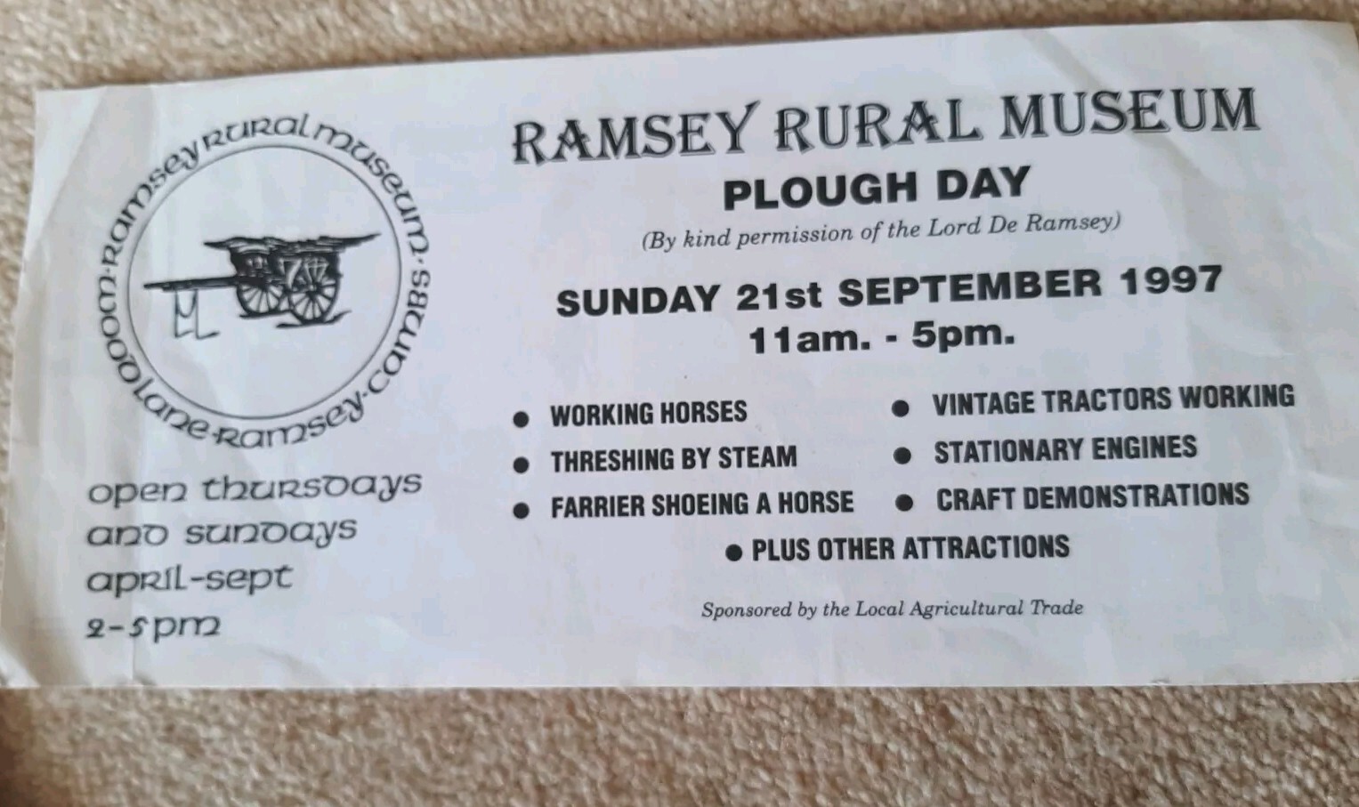countess of warwick’s country show programmes 1997 and 1999