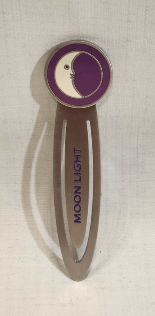 Moonlight Crescent Moon 3.5″ Metal Bookmark