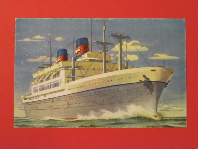 American President Lines Post Card / S.S. President Cleveland & Wilson