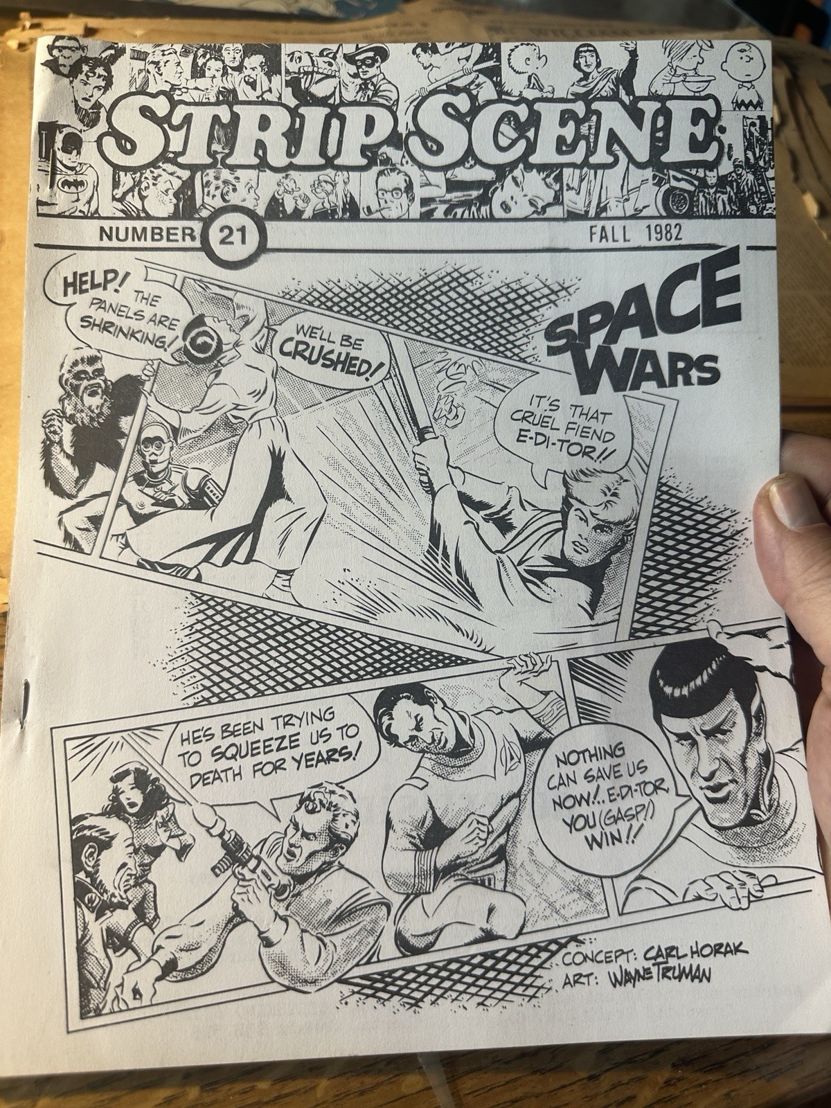 Strip Scene Magazine Fall 1982 Comic Strips Tarzan Trek
