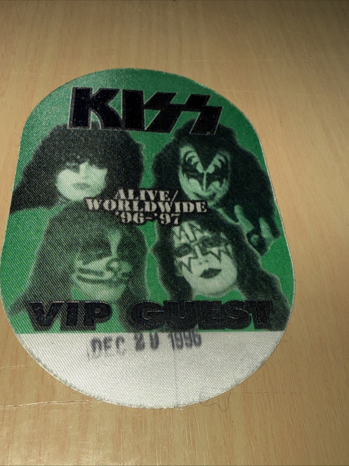 KISS 1996-97 Alive/Worldwide Tour Backstage Pass VIP