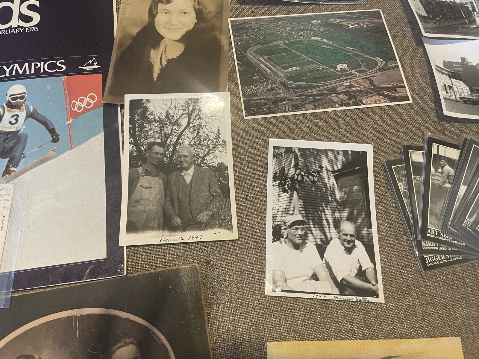 Large Epherma Lot. Photos, Baseball Cards, Ship, Antique Postcards, Autographs
