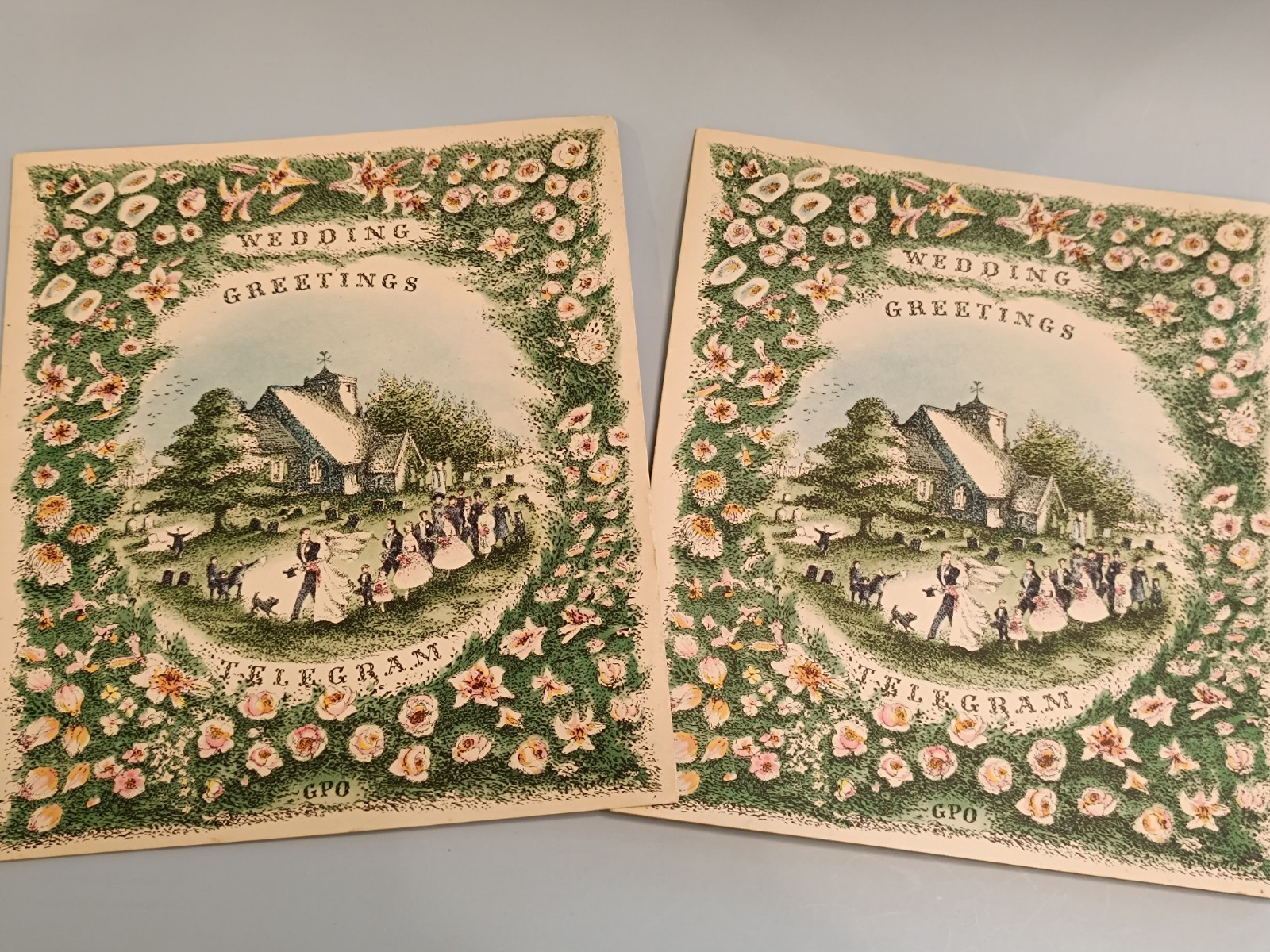 Vintage GPO Wedding Greetings Telegram 1957 / General Post Office