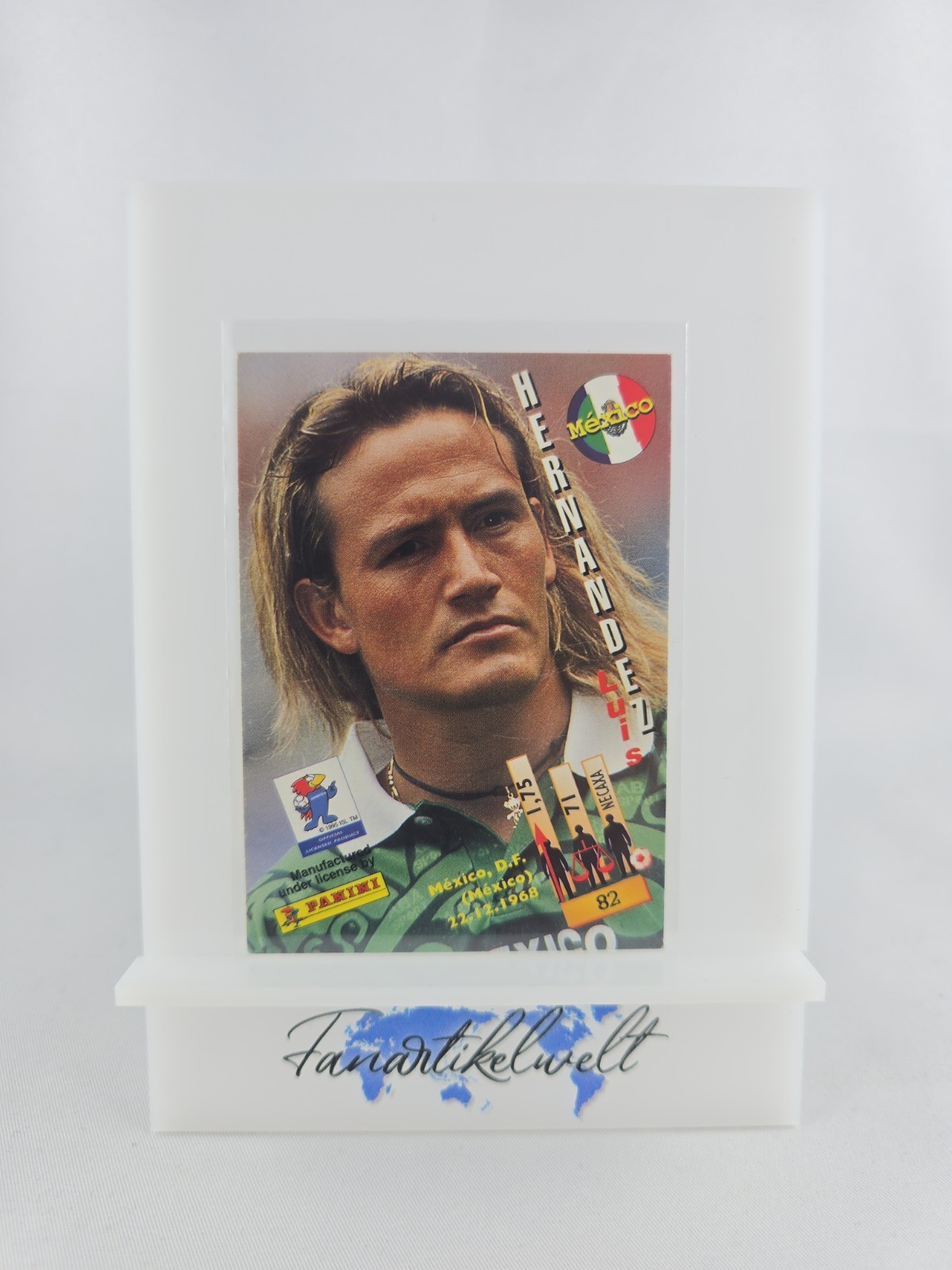 Luis Hernandez Mexico 1998 Panini World Cup France 98 #82 Trading Card