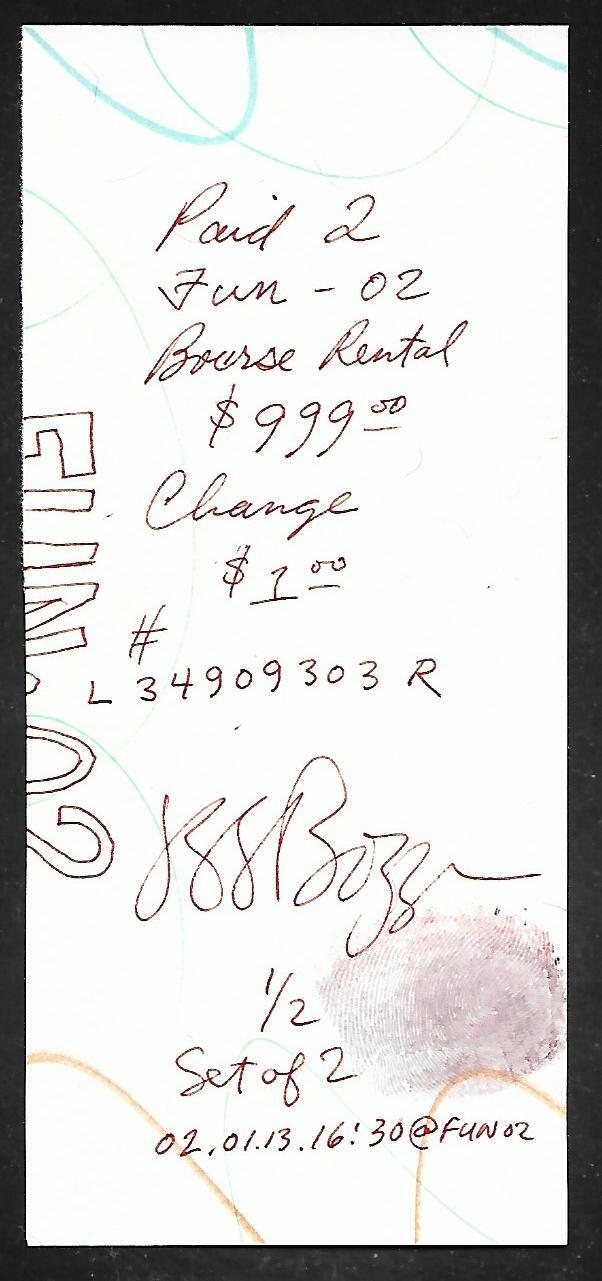 JSG Boggs Art Note – Extremely Rare $500 ((#1 note)) FUN Show 2002