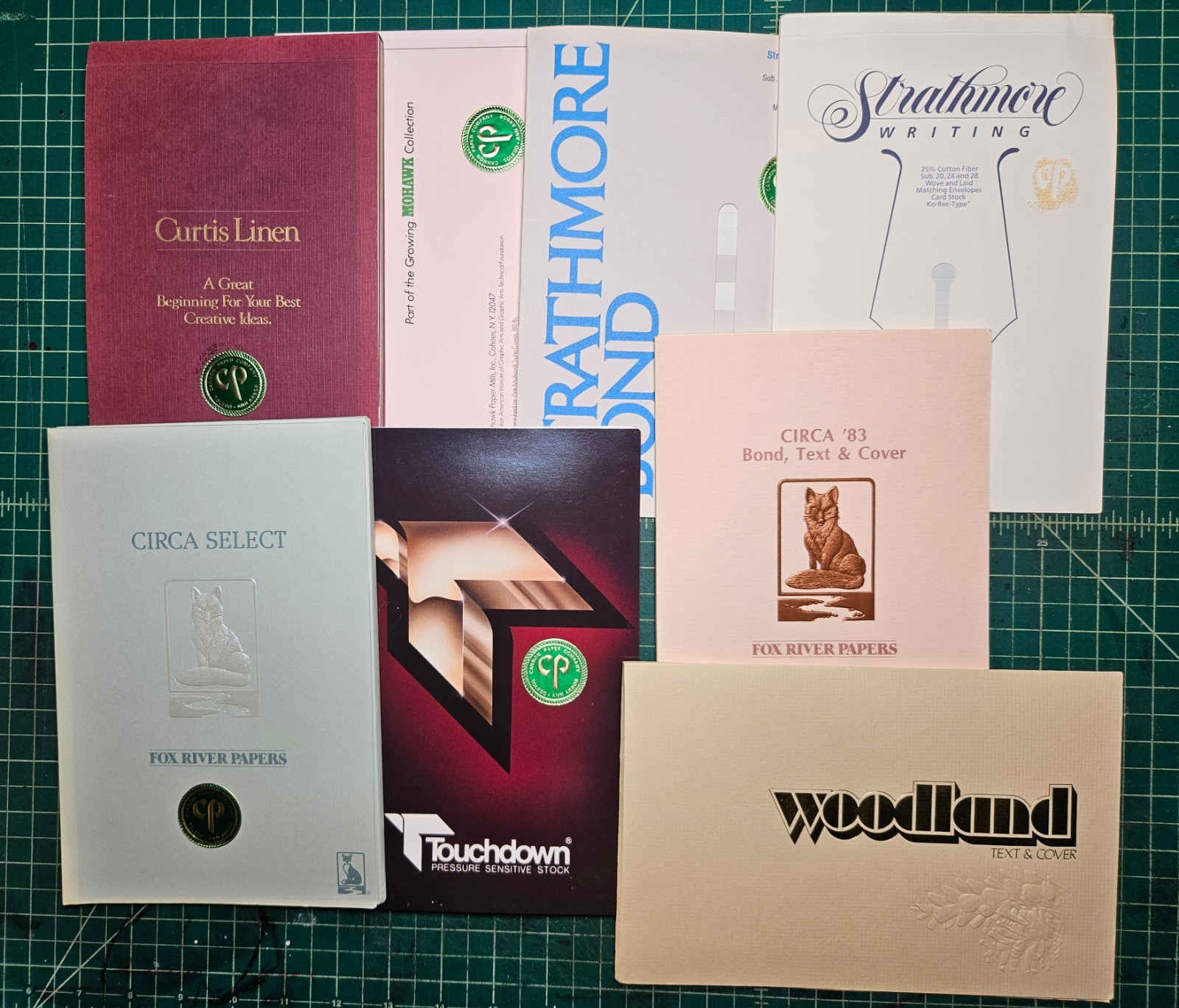 Paper Swatches 80s 1980s Sample Books Printing Swatch Lot For Letterpress Offset
