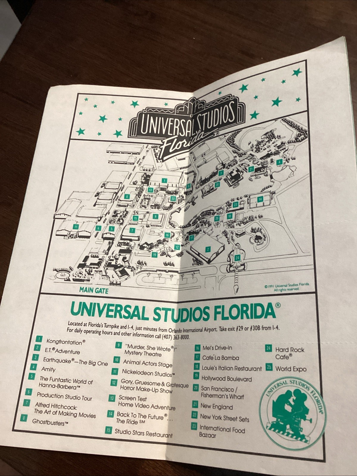 Universal Studios Coupon Book 1991 Early Discounts Rare