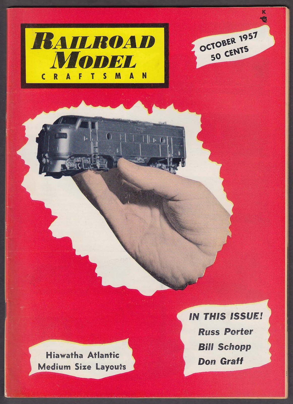 RAILROAD MODEL CRAFTSMAN Russ Porter Bill Schopp Don Graff Hiawatha ++ 10 1957