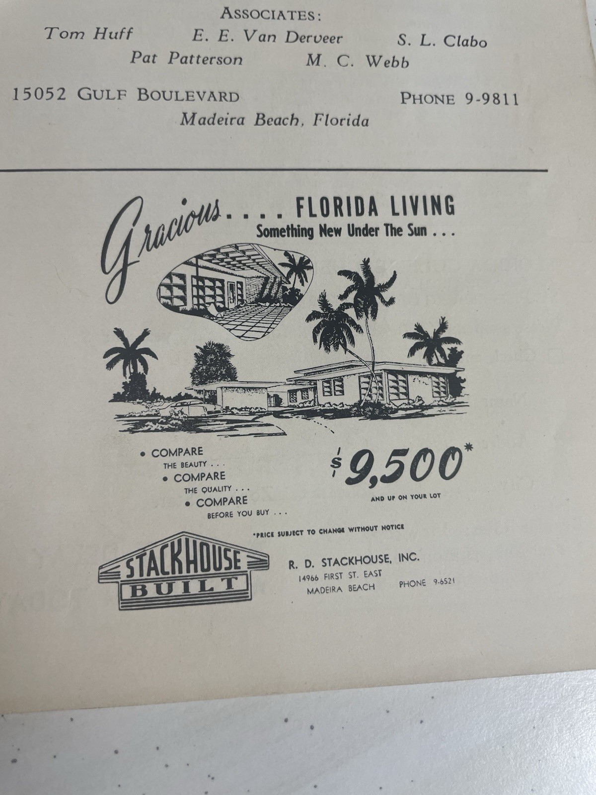 (2) 1950s Florida Tourist Brochure Ephemera Gulf Coast Gulf Beacher Rare 1st Ed