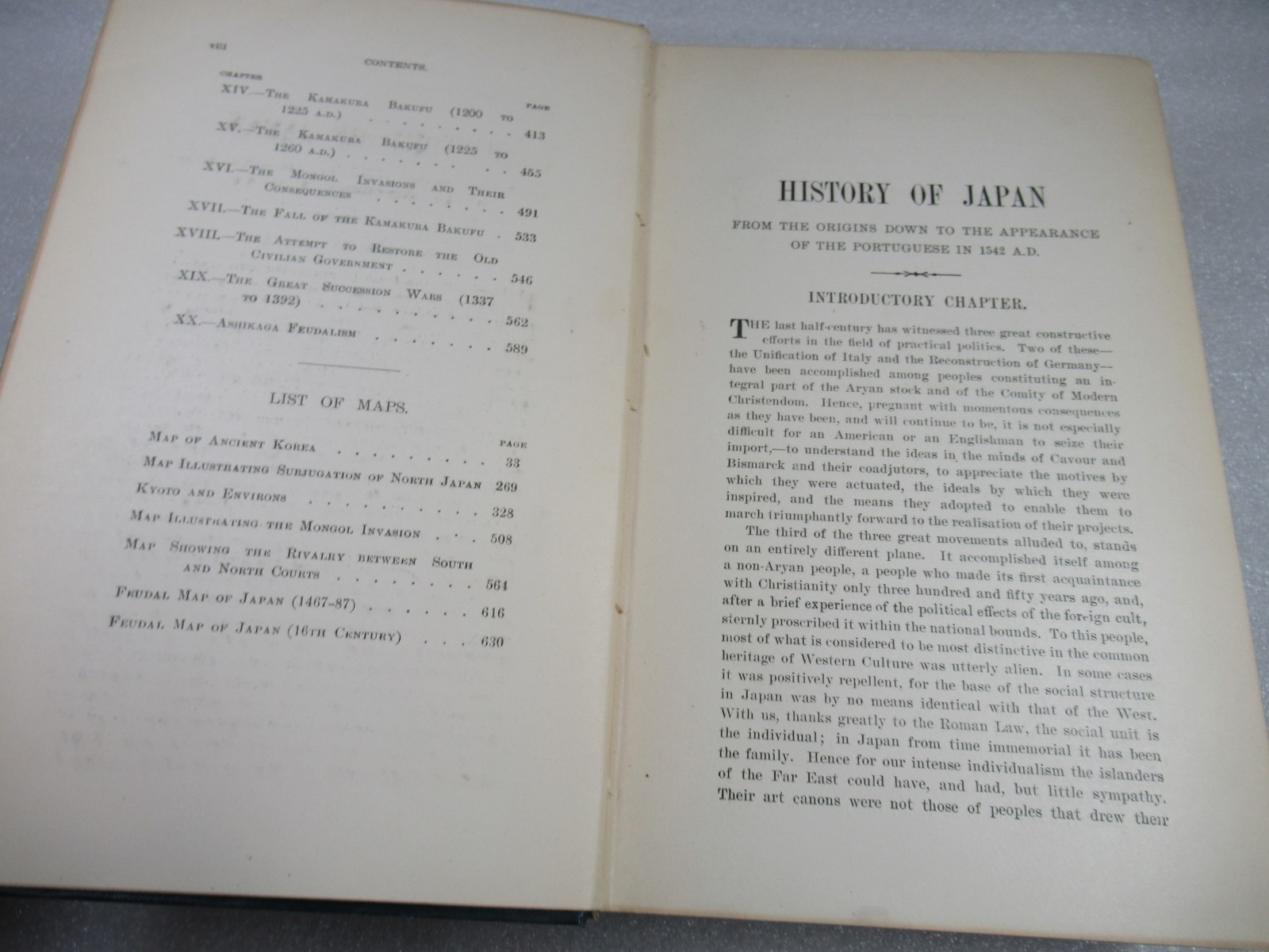 1910-26 A History of Japan – From Origins to 1868 – James Murdoch – 3 volumes