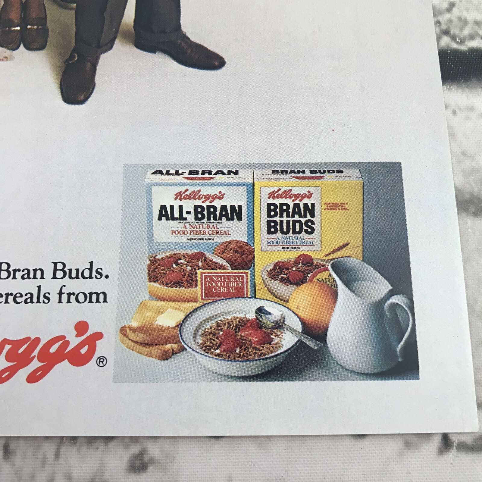 Vtg 1976 Kelloggs All Bran Bran Buds Print Ad Advertising Art