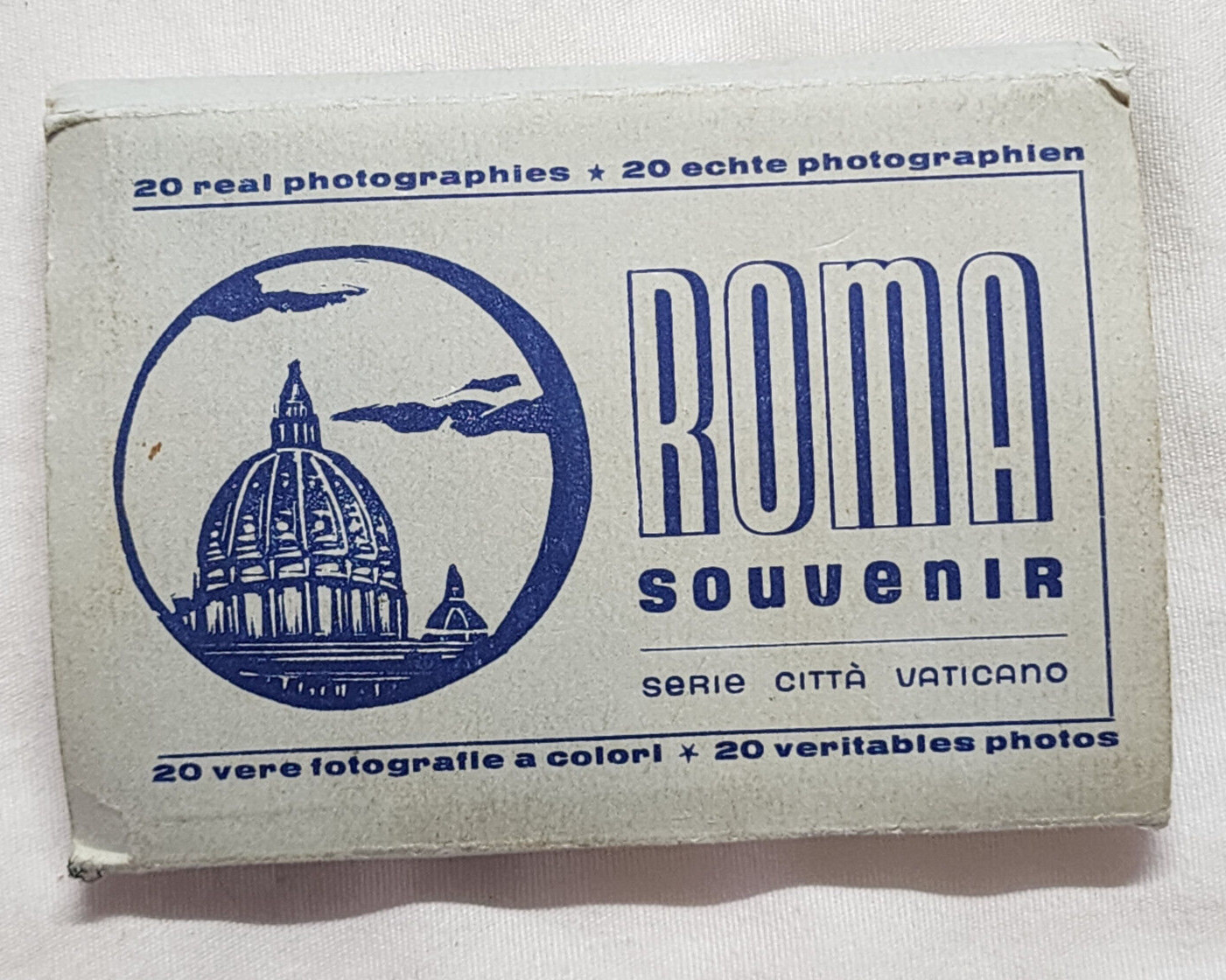 Roma Italy Italian souvenir booklet 20 real color photo photographs Vatican city
